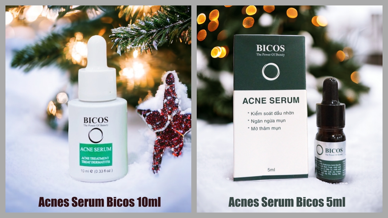 hình ảnh serum trị mụn bicos 5ml và 10ml